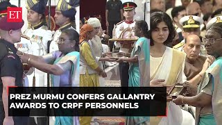 Gallantry Awards 2024 President Murmu honours brave soldiers with Kirti Chakra and Shaurya Chakra [upl. by Schlessinger]