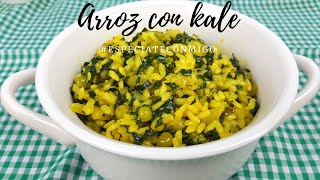 Arroz con kale  Receta saludable [upl. by Ortiz694]