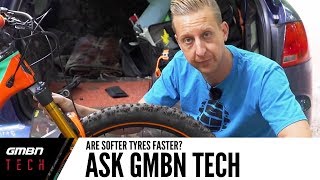 Are Softer MTB Tyres Faster  Ask GMBN Tech [upl. by Gnud]