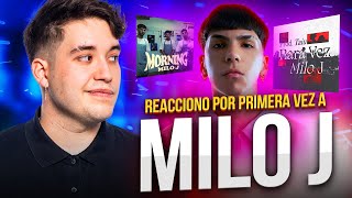 REACCIONO POR PRIMERA VEZ A MILO J LA NUEVA ESTRELLA DE LA MÚSICA URBANA ARGENTINA [upl. by Ekralc924]