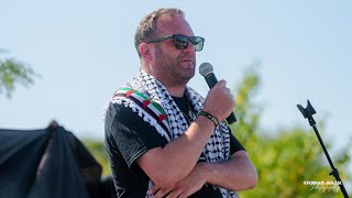 Jewish American Actor Jacob Bergers JacobBergerActor speech at ArabCon 2024 rally in Dearborn [upl. by Wallie]