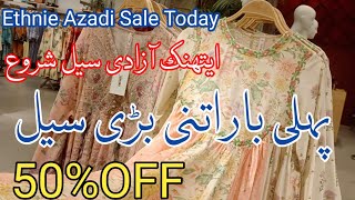 Ethnic Azadi Sale 50 OFF  ethnic Biggest Sale Start 10 aug 2024  ethnic sale [upl. by Ardnac]