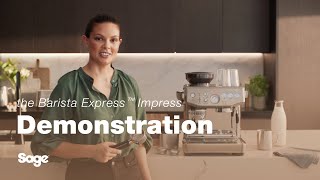 The Barista Express™ Impress  Third wave speciality coffee at your fingertips  Sage Appliances UK [upl. by Binetta]