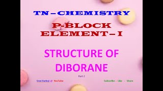 STRUCTURE OF DIBORANE in Tamil [upl. by Arrad]