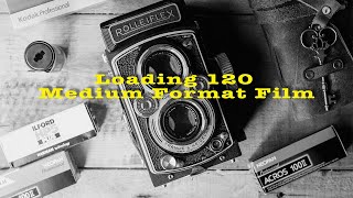 How to load shoot and unload film  120 Medium Format  Rolleiflex TLR Camera [upl. by Roque]