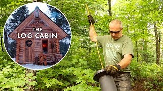 Chimney Cleaning and Stone Hearth at the Log Cabin [upl. by Nodnerb]