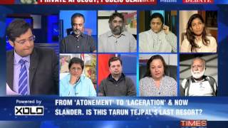 The Newshour Debate Laceration to slander  Tarun Tejpal  Part 1 [upl. by Zolnay]