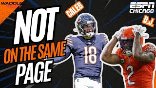 DJ Moore and Caleb Williams ARE NOT On The Same Page For the Chicago Bears [upl. by Cavil488]