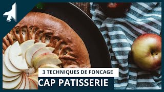 3 techniques de fonçage  CAP pâtisserie [upl. by Inalel]