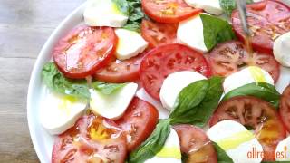 How to Make Insalata Caprese  Salad Recipes  Allrecipescom [upl. by Gnim903]