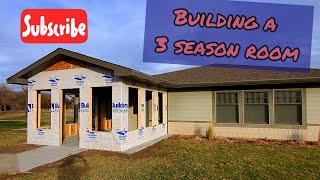 BUILDING A 3 SEASON ROOM [upl. by Trinia]