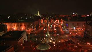 View of Maidan square in Kyiv [upl. by Nur]