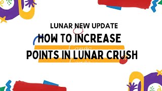 HOW TO INCREASE POINTS IN LUNAR CRUSH  PROFILE SETUP IN LUNAR PROFILE STRENGTH IN LUNAR CRUSH [upl. by Roux]