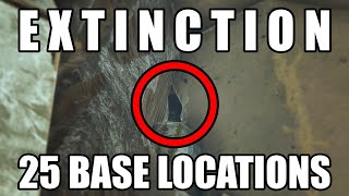 ARK Extinction  25 Base locations Rat holes hidden spots alpha locations and more [upl. by Hawkie40]