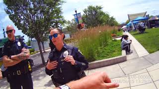 Tyrant cop cites speech as reason for disorderly conduct 1st AMENDMENT FAIL [upl. by Eimrej]