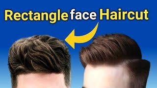 best hairstyles for rectangle face shapeoblong face hairstyle menshorts [upl. by Enilarak]