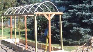 Building the Tomato Trellis [upl. by Ingaberg]