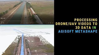 Video Photogrammetry  Processing UAVDrone Video To get 3D Geospatial Data in Agisoft Metashape [upl. by Niwled]