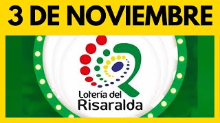 Resultado de la LOTERIA DE RISARALDA del VIERNES 3 de noviembre de 2023 💫✅💰 [upl. by Eirolam]