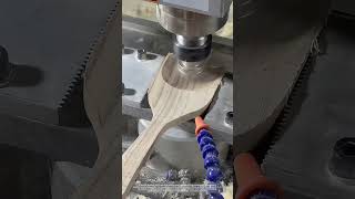 Process of Using A DoubleHeaded And ThreeAxis Milling Tool Machine To Make A Wooden Spatula [upl. by Aroc394]