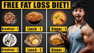 FREE CUTTING DIET PLAN 🔥  Full Day Of Eating For “Weight Loss” 10 KILOS [upl. by Aramanta]