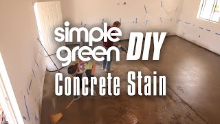 Simple Green How To Concrete Staining [upl. by Johns956]