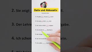 Dativ und Akkusativ  Bestimmte Artikel  Learn German  German for beginners [upl. by Derna]