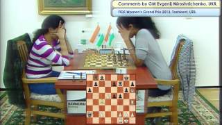 FIDE Womens Grand Prix 2013 Tashkent UZB Round 6 [upl. by Inatirb]