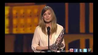 Ellen Pompeo Wins at Peoples Choice Awards 2013 [upl. by Esther]