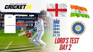 India vs England historic Lords day 2 [upl. by Acitel97]