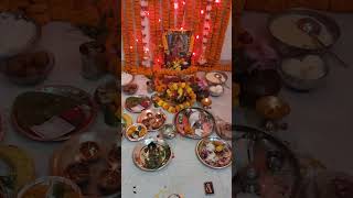 Kojagari lokkhi puja 🙏🕉️🩷 foryou lakshmipuja [upl. by Acirt]