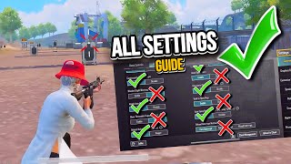 PUBG MOBILE NEW UPDATE 34 SENSITIVITY amp SETTINGS 🔥 THE BEST SETTINGS  TUTORIAL  CODE ✅❌ [upl. by Grobe]