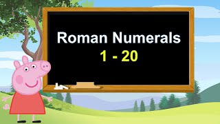 Roman Numerals 1 to 20  Write Roman Numerals 1 to 20  Learn Roman Numerals [upl. by Herschel583]