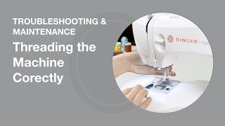 Threading the Machine Correctly  Sewing Machine Tips [upl. by Marie]