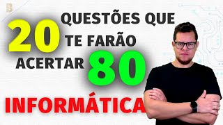 20 QUESTÕES DE INFORMÁTICA PARA CONCURSOS MAIS PRODUTIVAS PARA ESTUDO [upl. by Avirt606]