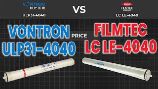 Dupont Filmtec LC LE 4040 vs Vontron ULP31 4040 Membrane Which RO Membrane SHOULD You Buy [upl. by Nosretep278]