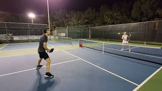 Pickleball practice drills long distant volleys August 2nd [upl. by Eiramesor679]