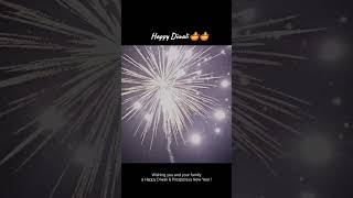 Wishing you and your family a Happy Diwali amp Prosperous New Year  happydiwali fireworks skyshot [upl. by Light]