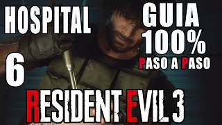 GUIA COMPLETA PASO A PASO AL 100  HOSPITAL  RESIDENT EVIL 3 [upl. by Helbonnas]