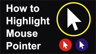 how to highlight mouse pointer HindiUrdu [upl. by Eltsirhc]