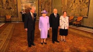 The Queen visits the Presidential Palace in Rome [upl. by Weiner]