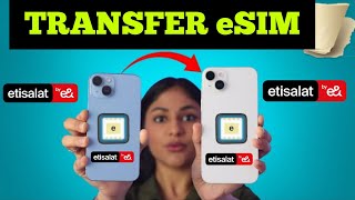 How to transfer etisalat esim to another mobile [upl. by Naihtniroc696]