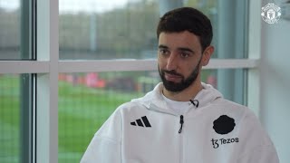 Bruno Fernandes reacts to Ruben Amorim joining Manchester United [upl. by Clary]