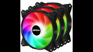 upHere Long Life Case Fan 120mm LED Silent Fan for Computer Cases Triple Pack Unboxing Video [upl. by Dever238]