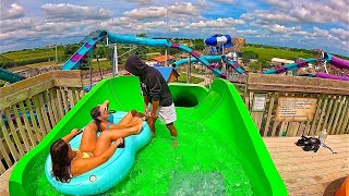 The Kiwi Koaster Water Slide at Lost Island Waterpark [upl. by Boykins418]