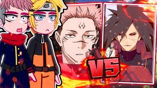 «Naruto and Jujutsu Kaisen reacting to MADARA UCHIHA VS RYOMEN SUKUNA» \\🇧🇷🇺🇲 ◆Bielly  Inagaki◆ [upl. by Arytas]