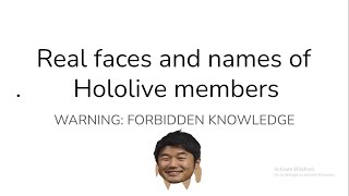 READ DESC Real faces and names of Hololive members [upl. by Ioab946]