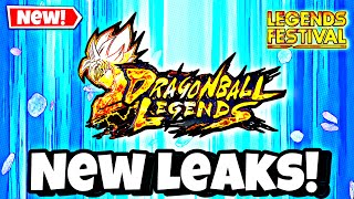 🔥 NEW LEAKS AND UPDATES REVEALED CHARACTER EVENTS AND MORE DB Legends  Legends Festival [upl. by Earahs288]