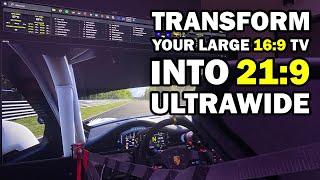 Transform your 169 TV into a 219 ultrawide and save GPU resources PC only [upl. by Atirihs]