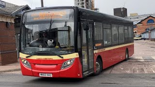 Hulleys of baslow 15 E200 North Western livery leaving Sheffield interchange [upl. by Gnivre21]